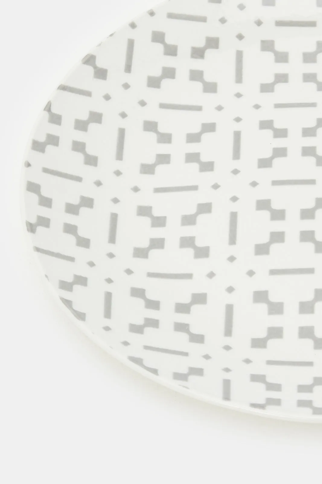 Grey Geometric Dinner Set (18 Piece)
