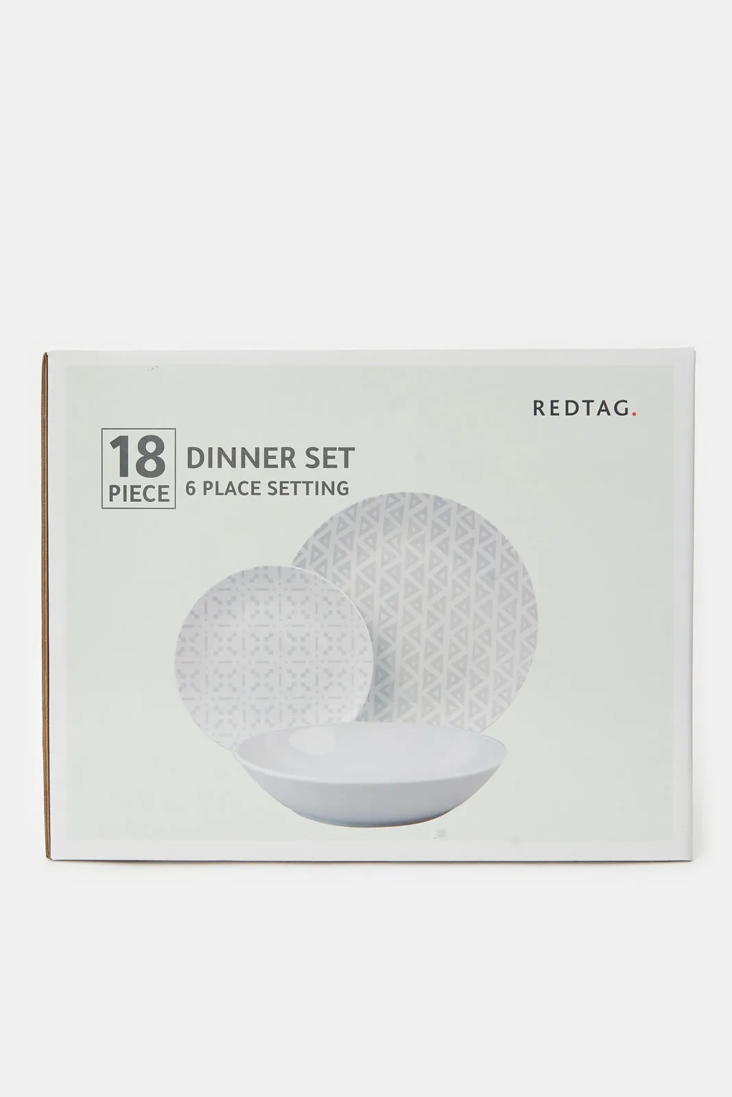 Grey Geometric Dinner Set (18 Piece)