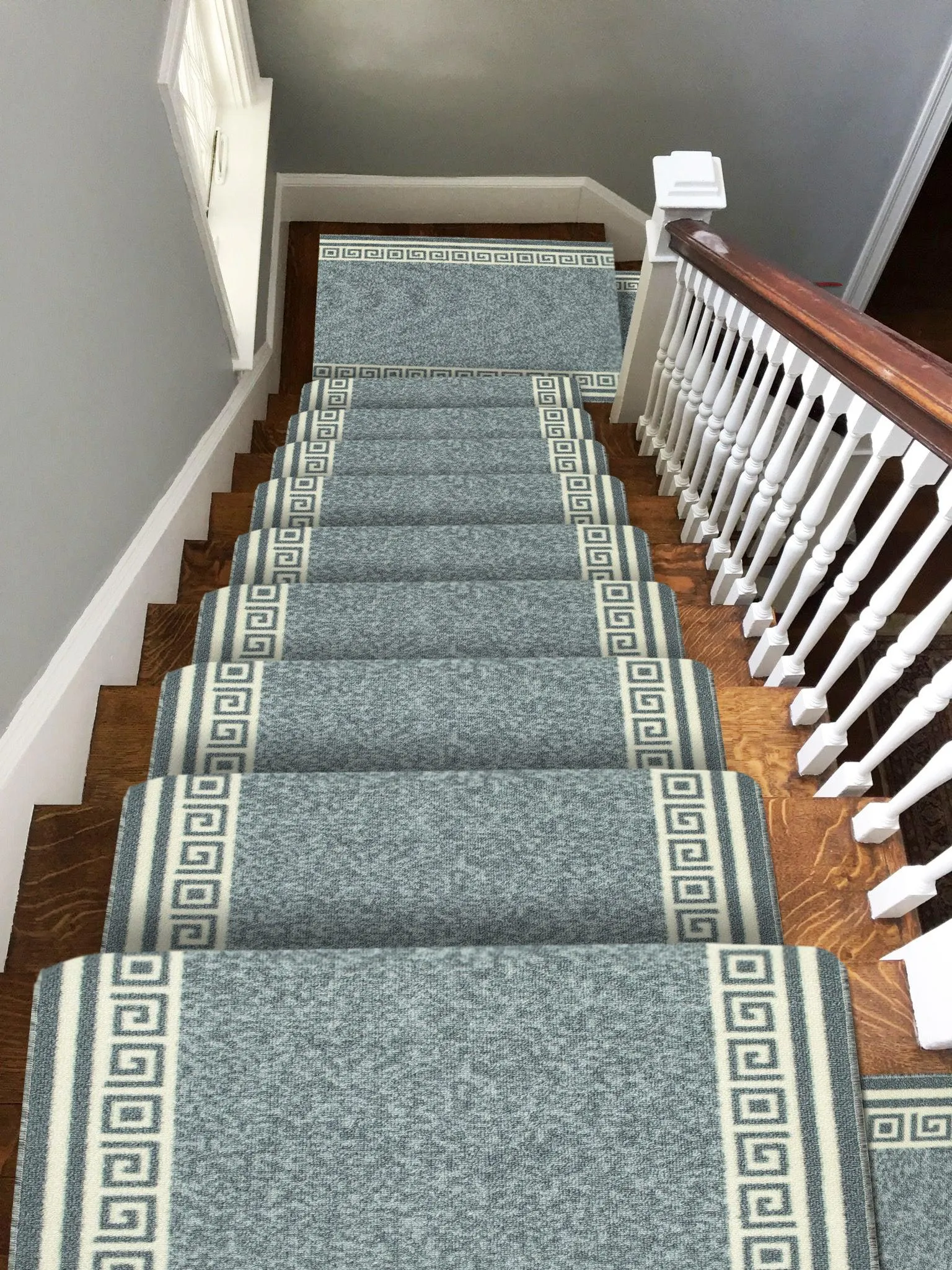 Grey Hard Wearing Non Slip Runner Mat - Luna
