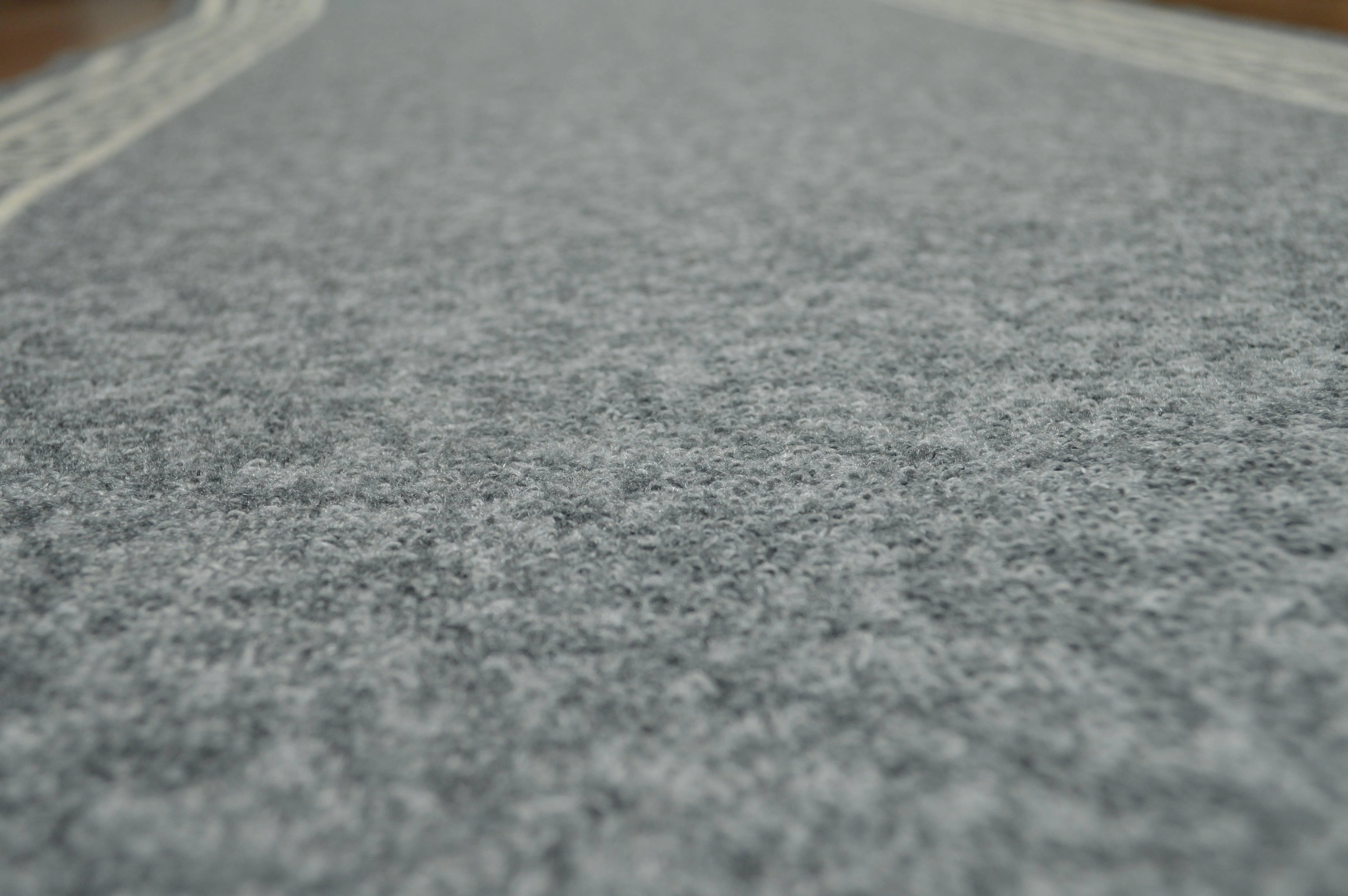 Grey Hard Wearing Non Slip Runner Mat - Luna