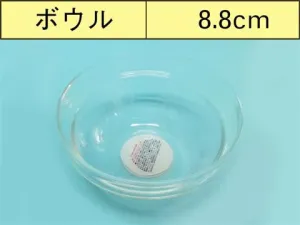 Heat-resistant glass bowl. d3.46 x h1.61 in
