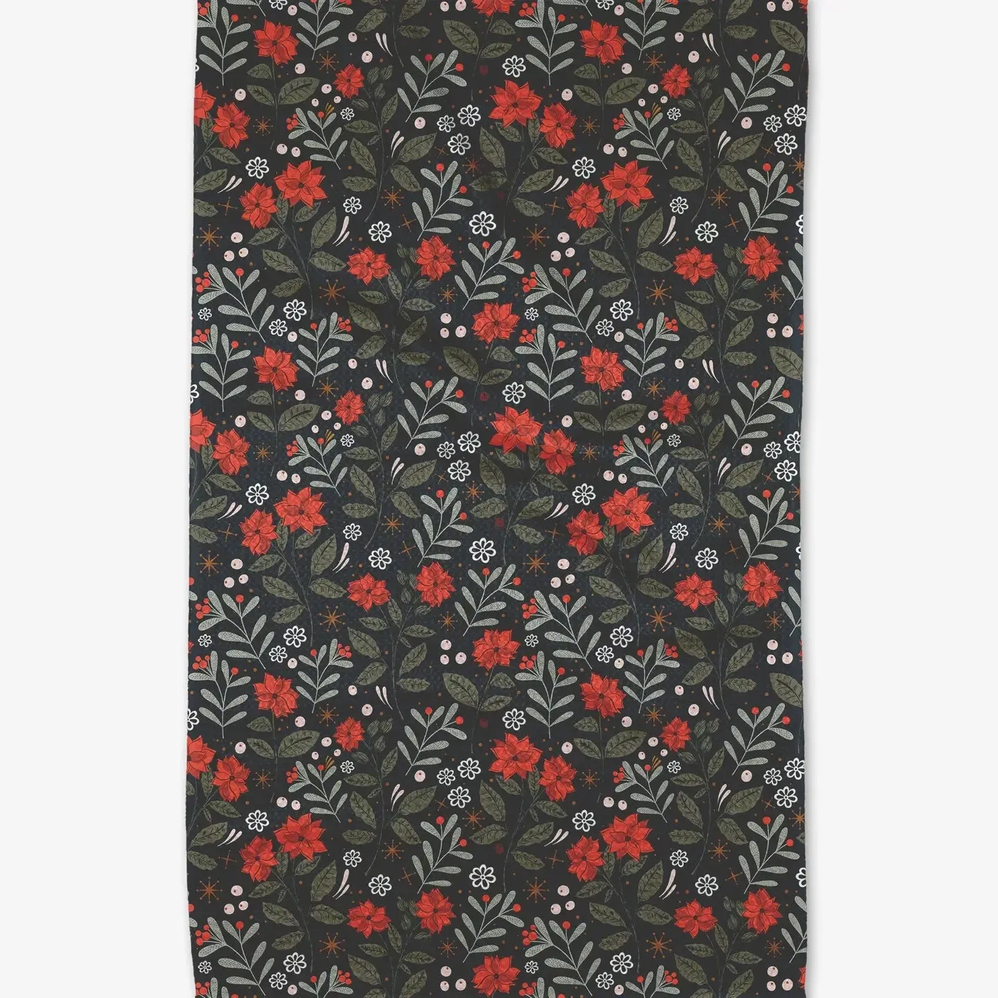 Holiday Floral Tea Towel