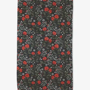 Holiday Floral Tea Towel