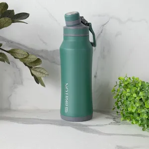Hydrate Wonder Hot & Cold Thermos Water Bottle (Green) - 1000 ML