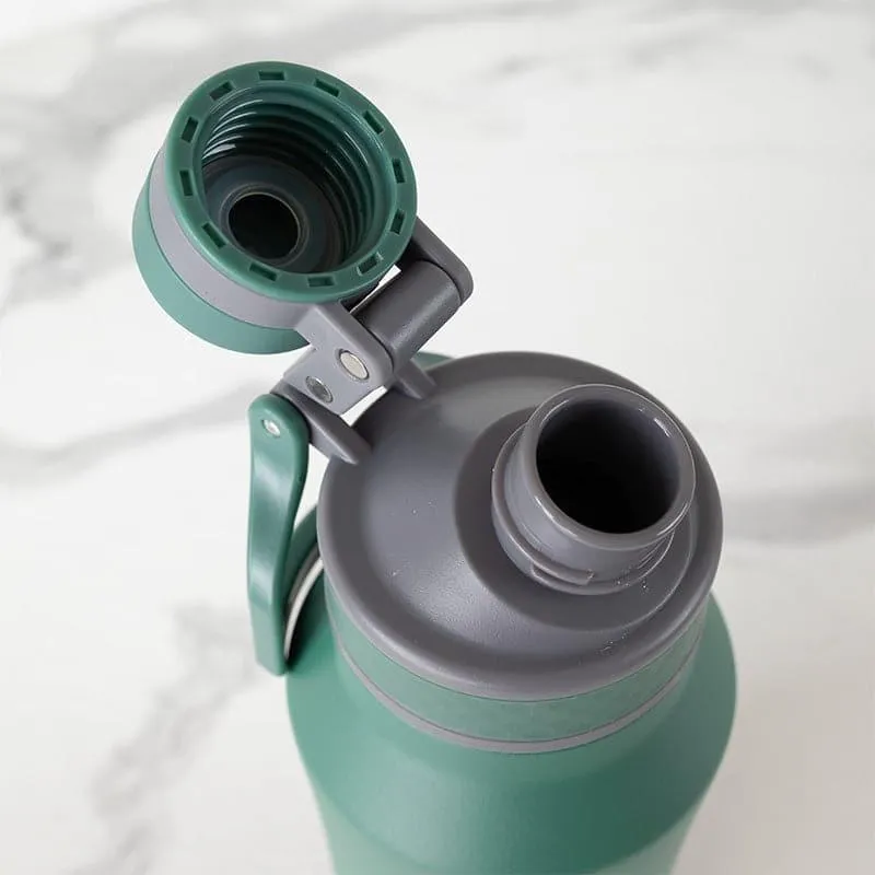 Hydrate Wonder Hot & Cold Thermos Water Bottle (Green) - 1000 ML