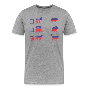 “I Vote for Dog”-Men's Premium T-Shirt