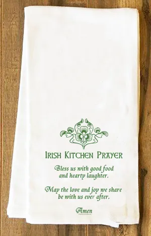 Irish Kitchen Prayer Tea Towel