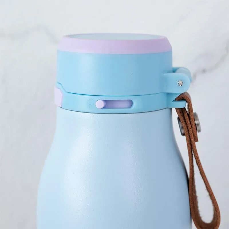 Juno Sip Hot & Cold Thermos Water Bottle (Light Blue & Purple) - 750 ML