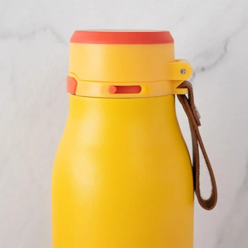 Juno Sip Hot & Cold Thermos Water Bottle (Yellow & Orange) - 750 ML