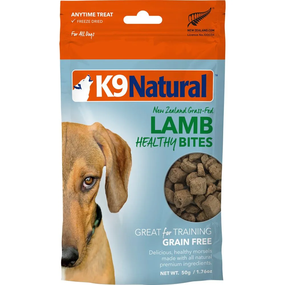 K9 Natural Healthy Bites Lamb & Organs Freeze-Dried Dog Treats 50g