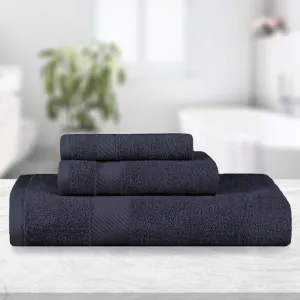 Kendell Egyptian Cotton Quick Drying 3 Piece Towel Set