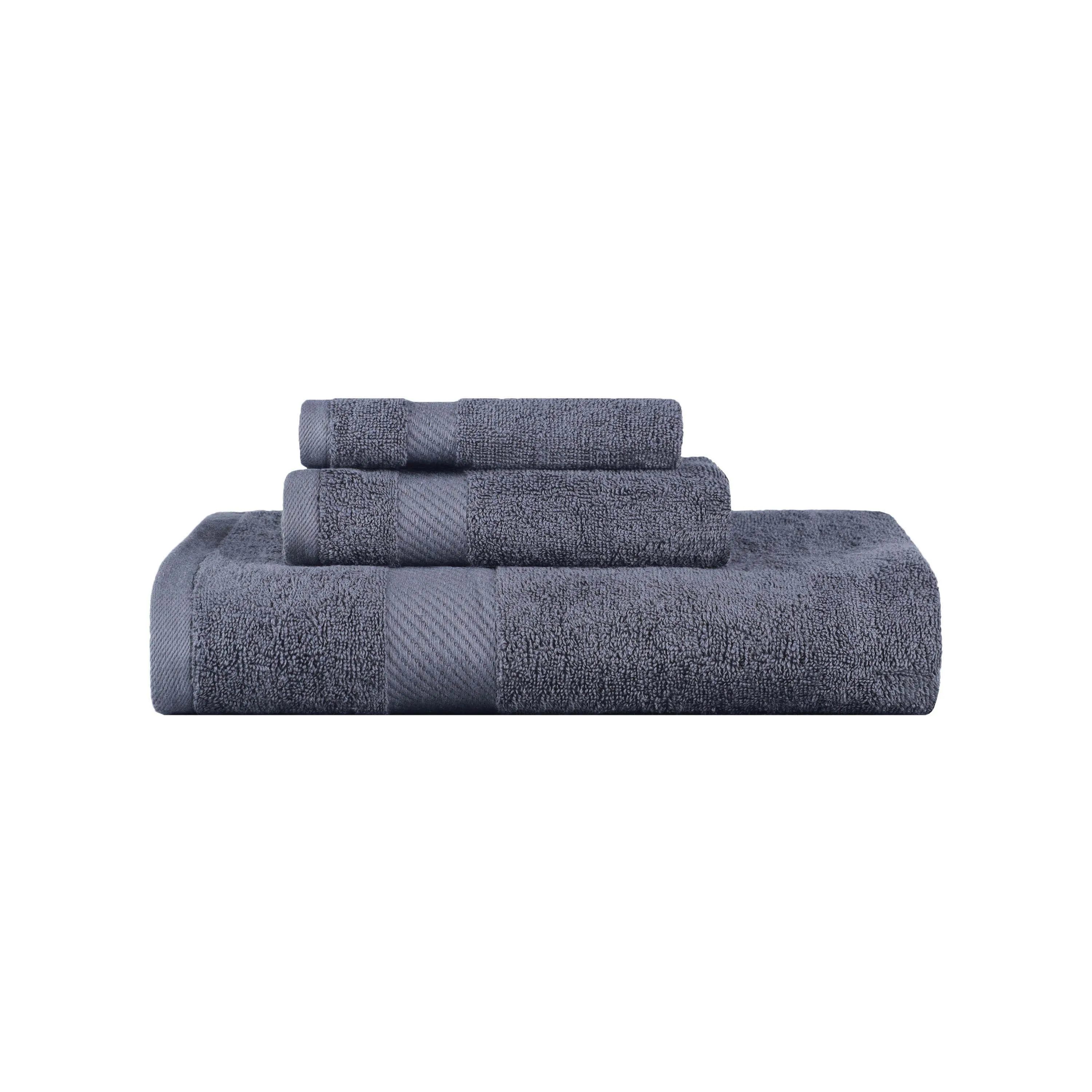 Kendell Egyptian Cotton Quick Drying 3 Piece Towel Set
