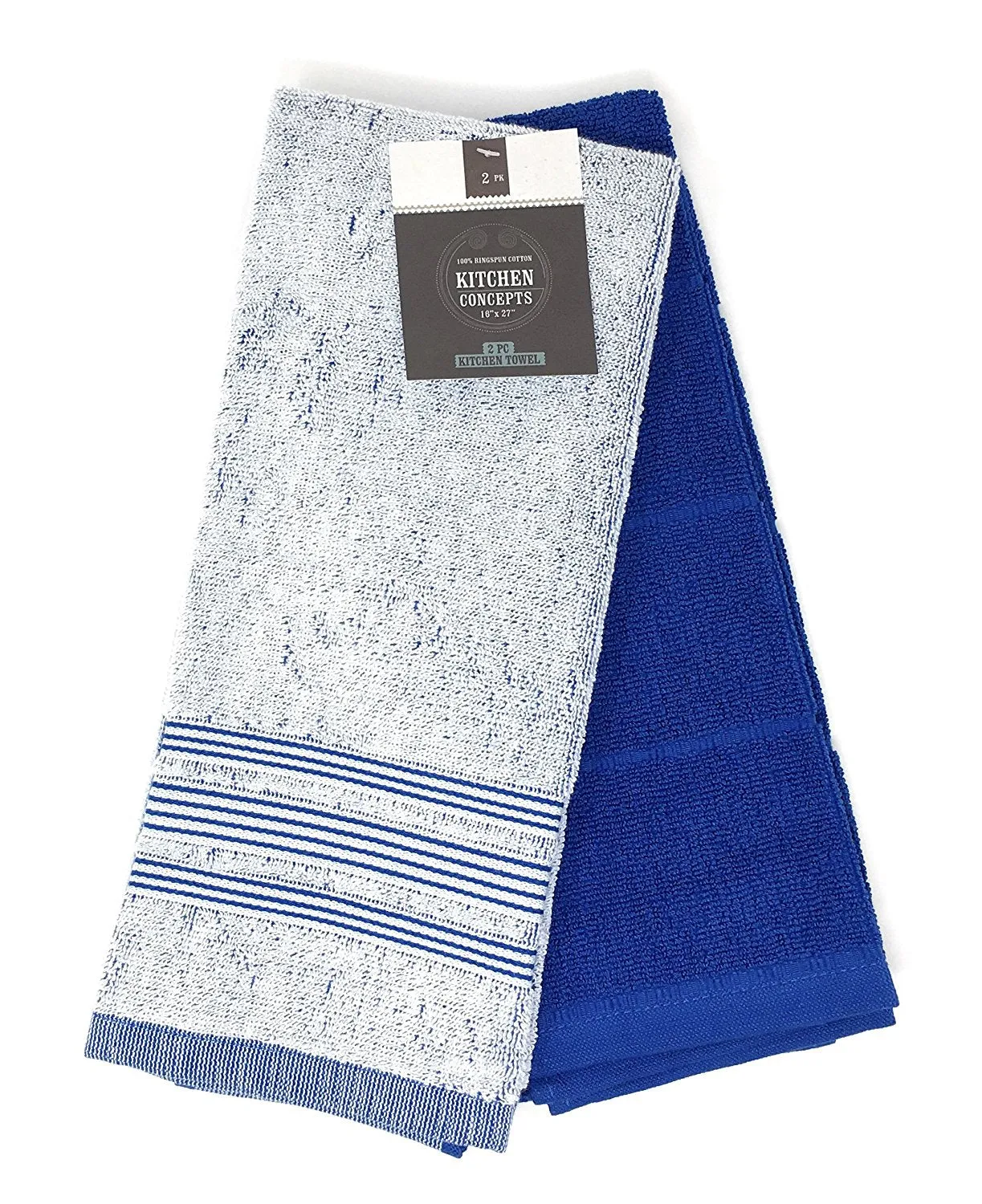 Kitchen Concepts Chambray 2 Piece Kitchen Towel Set (Blue, 1 Set)