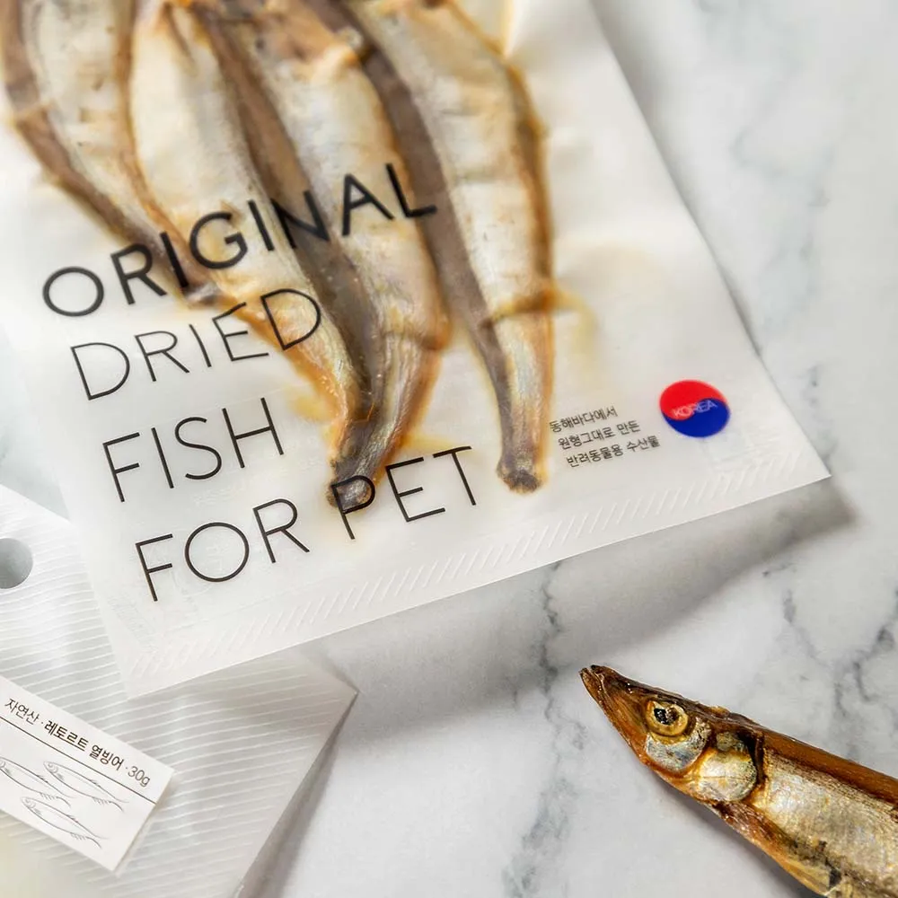 KOHE-VERSARY 8% OFF: Eastsea Brother Capelin Grain-Free Half-Dried Treats For Cats & Dogs 30g