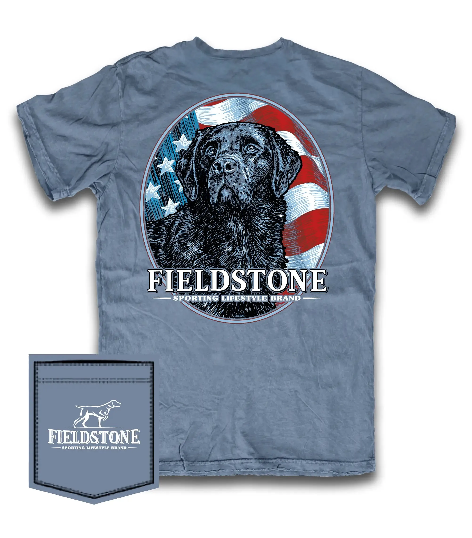 Lab Dog USA Tee ( 065 )