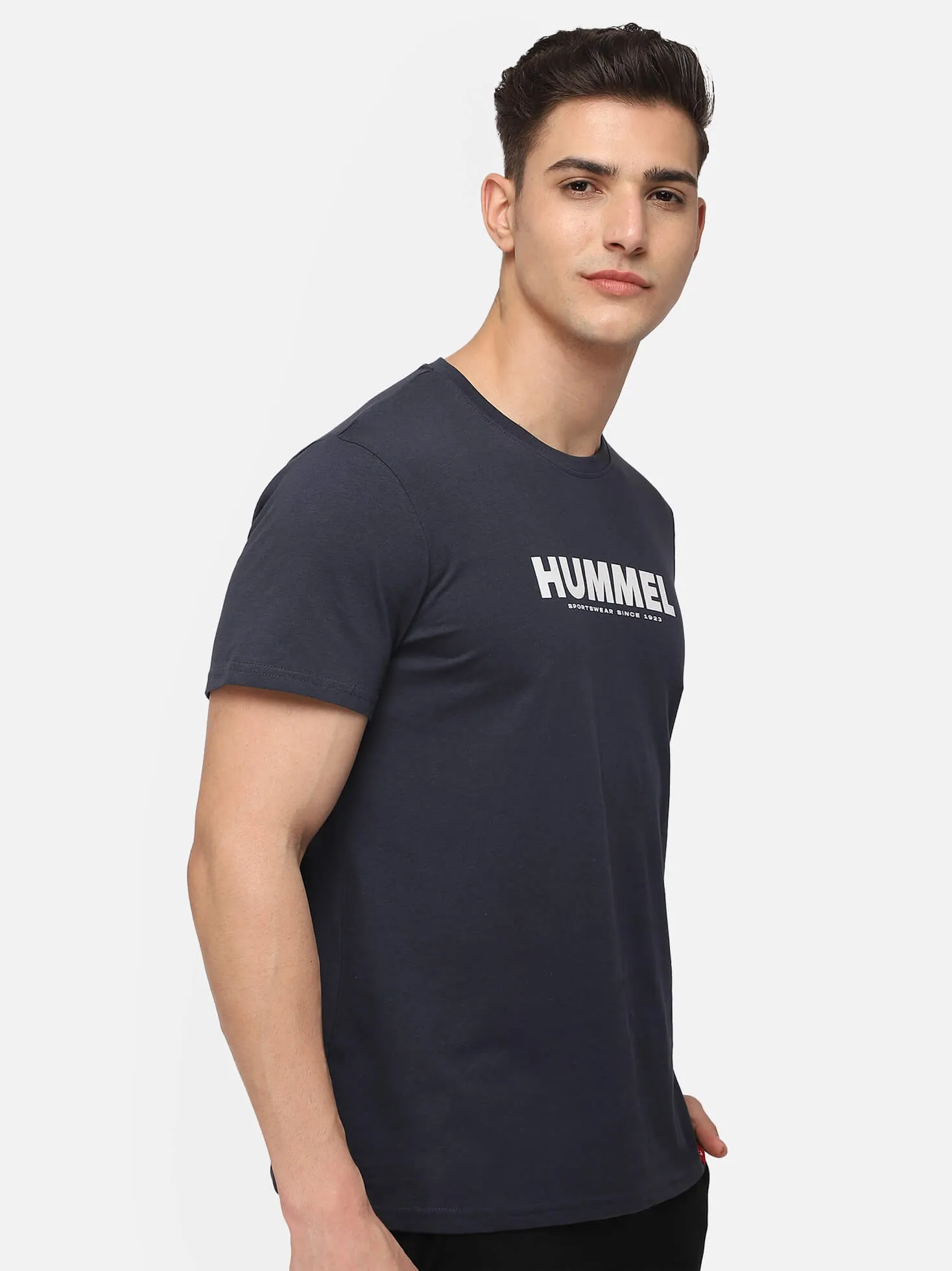 Legacy Round Neck Cotton Rich Half Sleeve Solid Regular fit Cottonpoly T-shirt for Men Comfortable soft Breathable Fabric Stretchable for Everyday Use Ideal for Casualwear