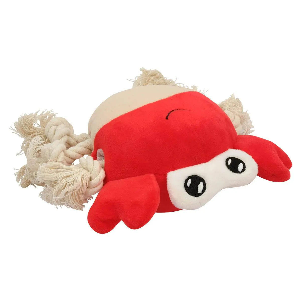 Lexi & Me Plush/Rope Dog Toy Crab