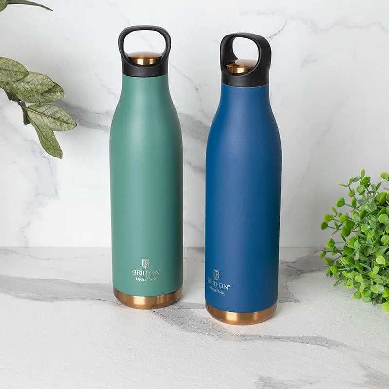 Liquid Muse 750 ML Hot & Cold Thermos Water Bottle (Green & Blue) - Set Of Two