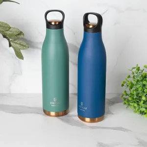 Liquid Muse 750 ML Hot & Cold Thermos Water Bottle (Green & Blue) - Set Of Two