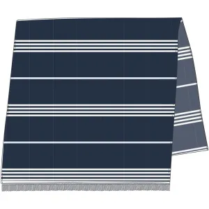 Long Beach Towel - Dark Navy / White