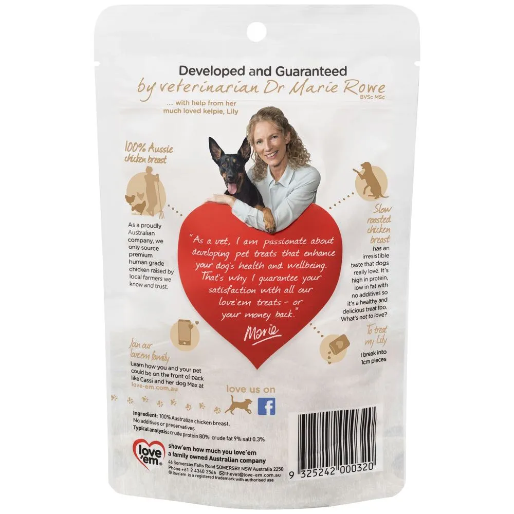 Love‘em Chicken Breast Oven Roasted Dog Treats 55g