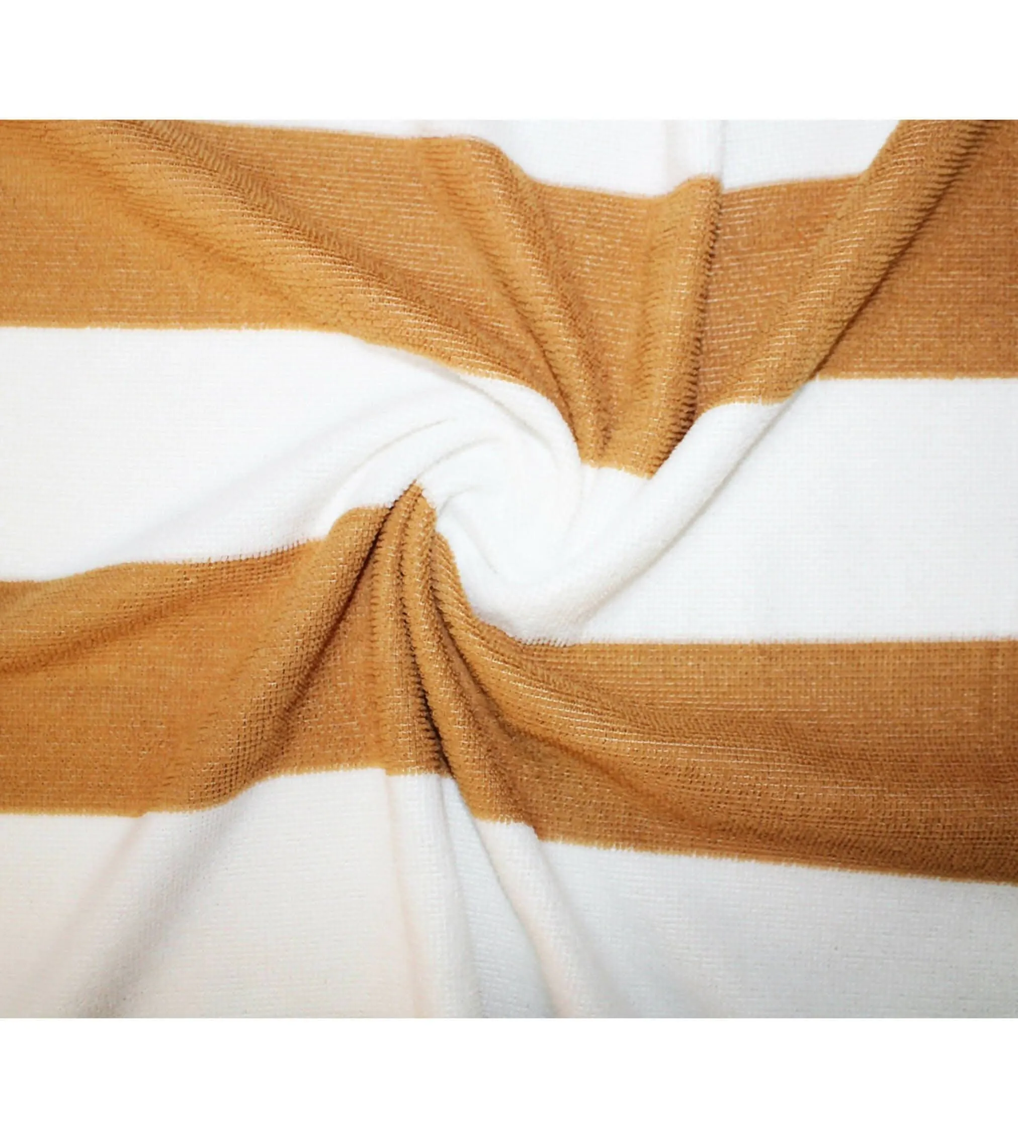 Lushomes Microfibre Towel, Quick Dry Bath Towel for Men Women Kids, Large Size Towel Set of 2, Cabana Stripes, 24 x 52 Inch, home decor Items, 225 GSM (62x132 Cms, Set of 2, Beige Combo)