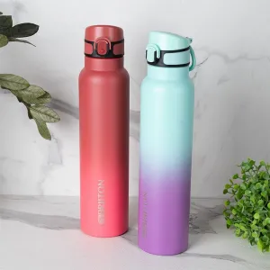 Magi Muse 1000 ML Hot & Cold Thermos Water Bottle (Purple & Red) - Set Of Two