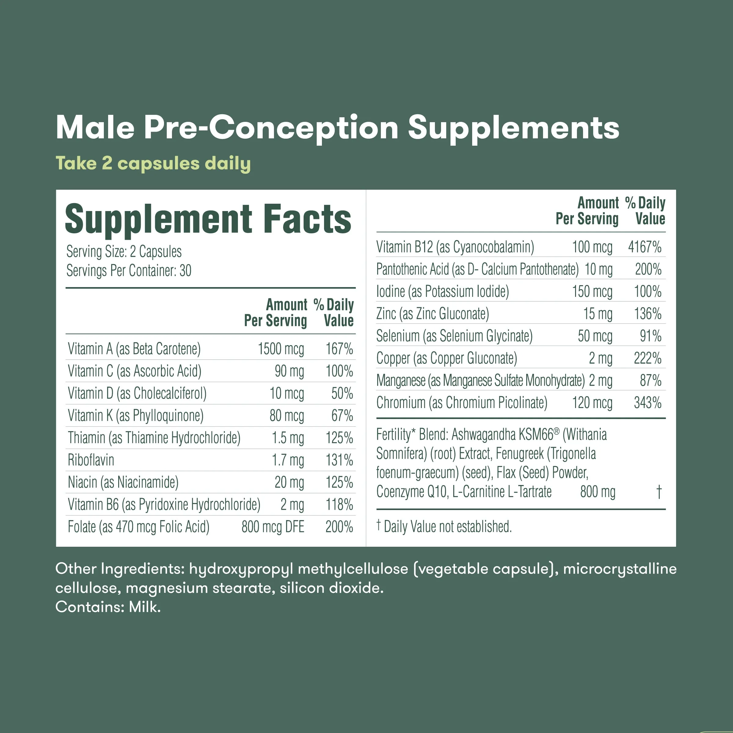 Male Pre-Conception Supplements