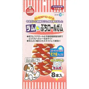 Marukan Lamb Petit Roll Gum Dog Treat 8pcs