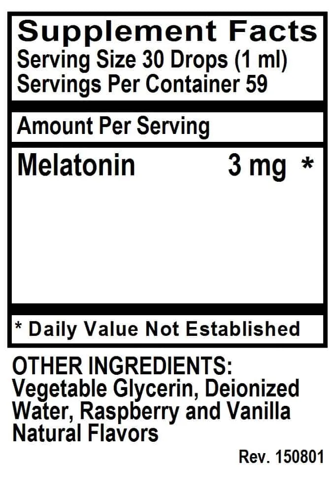 Melatonin 3 mg, 2 oz