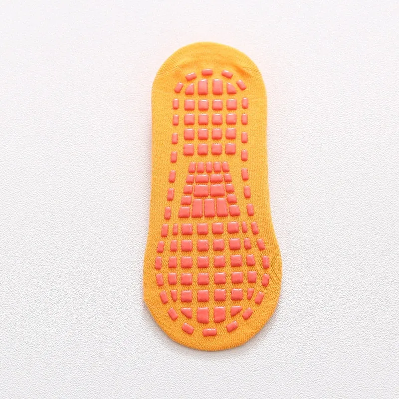 Non-Slip Slippers Cotton Socks, Unisex Anti Slip Low Cut Elastic Socks
