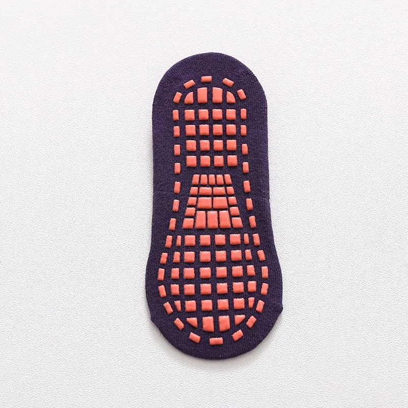Non-Slip Slippers Cotton Socks, Unisex Anti Slip Low Cut Elastic Socks