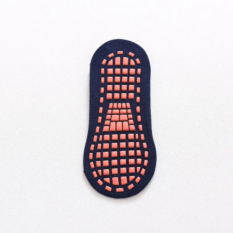 Non-Slip Slippers Cotton Socks, Unisex Anti Slip Low Cut Elastic Socks