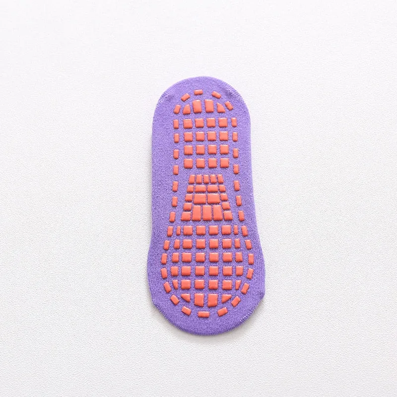 Non-Slip Slippers Cotton Socks, Unisex Anti Slip Low Cut Elastic Socks