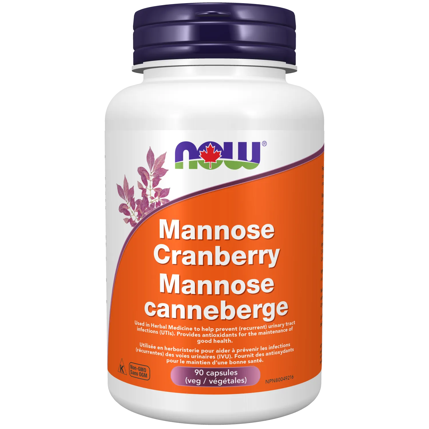 NOW® Supplements Mannose Cranberry 700mg