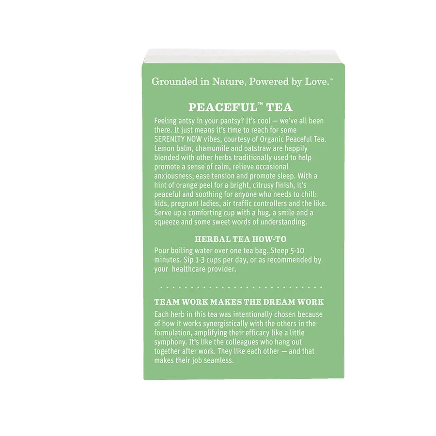 Organic Peaceful Tea by Earth Mama Organics