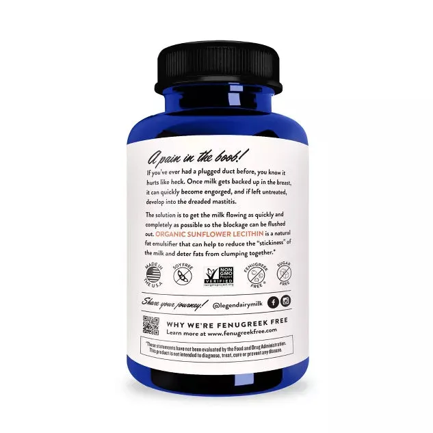 Organic Sunflower Lecithin Lactation Blend - 200 Capsules