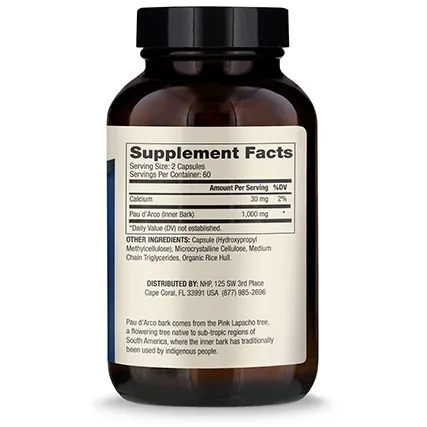 Pau D'Arco 1,000 mg 120 caps by Dr. Mercola