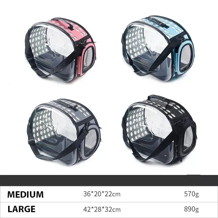 Pet Carrier Bag Portable Clear Cat Dog Comfort Tote Travel Bag Airline Approved