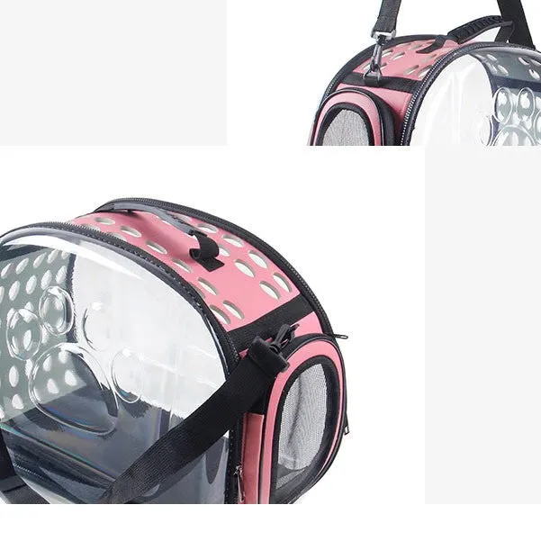 Pet Carrier Bag Portable Clear Cat Dog Comfort Tote Travel Bag Airline Approved