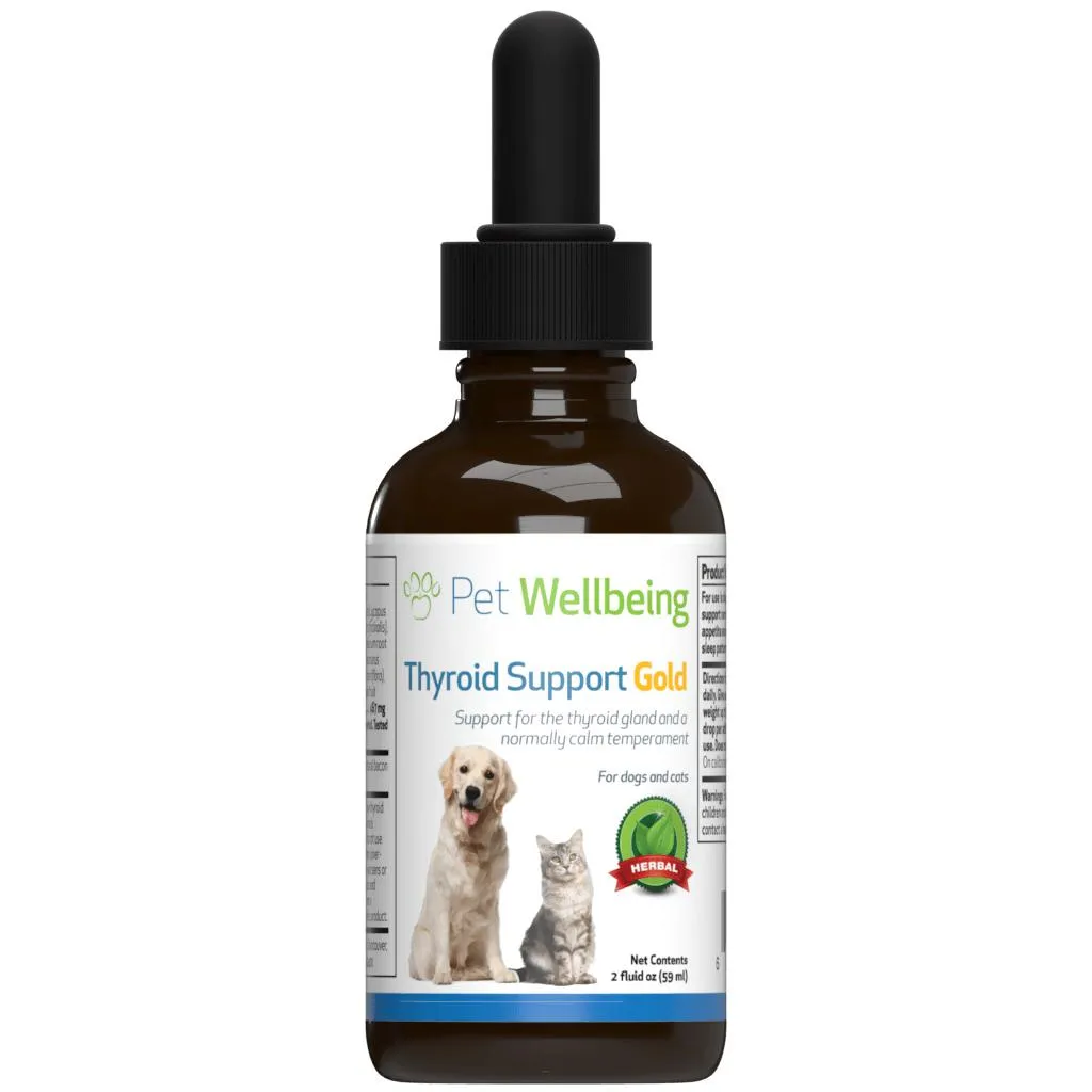 Pet Wellbeing Thyroid Support Gold - Cat Hyperthyroidism Support