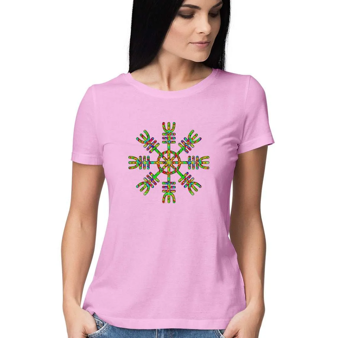 Psychedelic Viking's Compass Women's T-Shirt