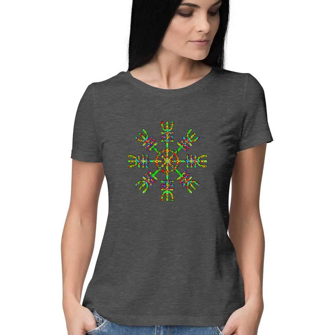 Psychedelic Viking's Compass Women's T-Shirt