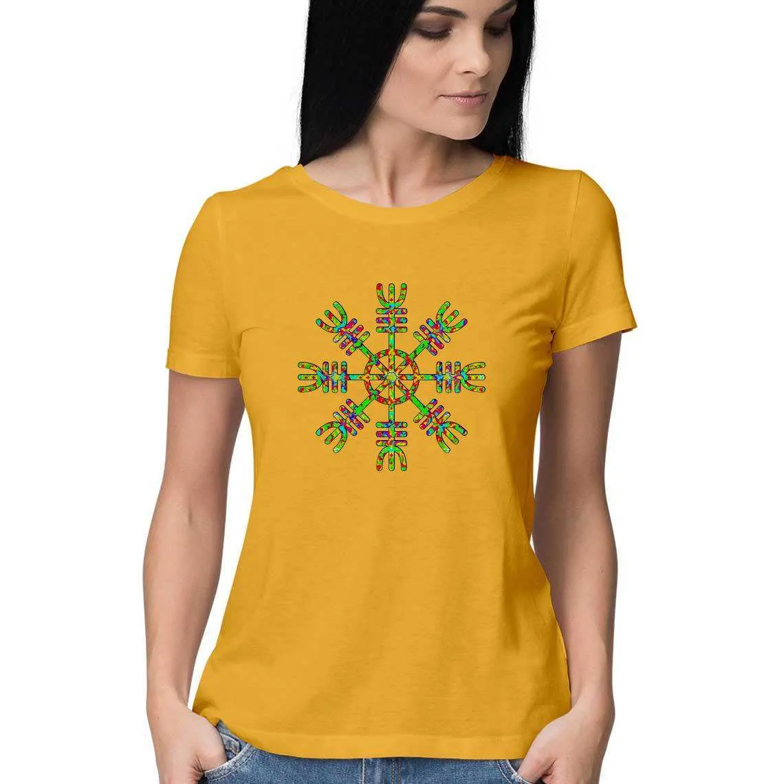 Psychedelic Viking's Compass Women's T-Shirt
