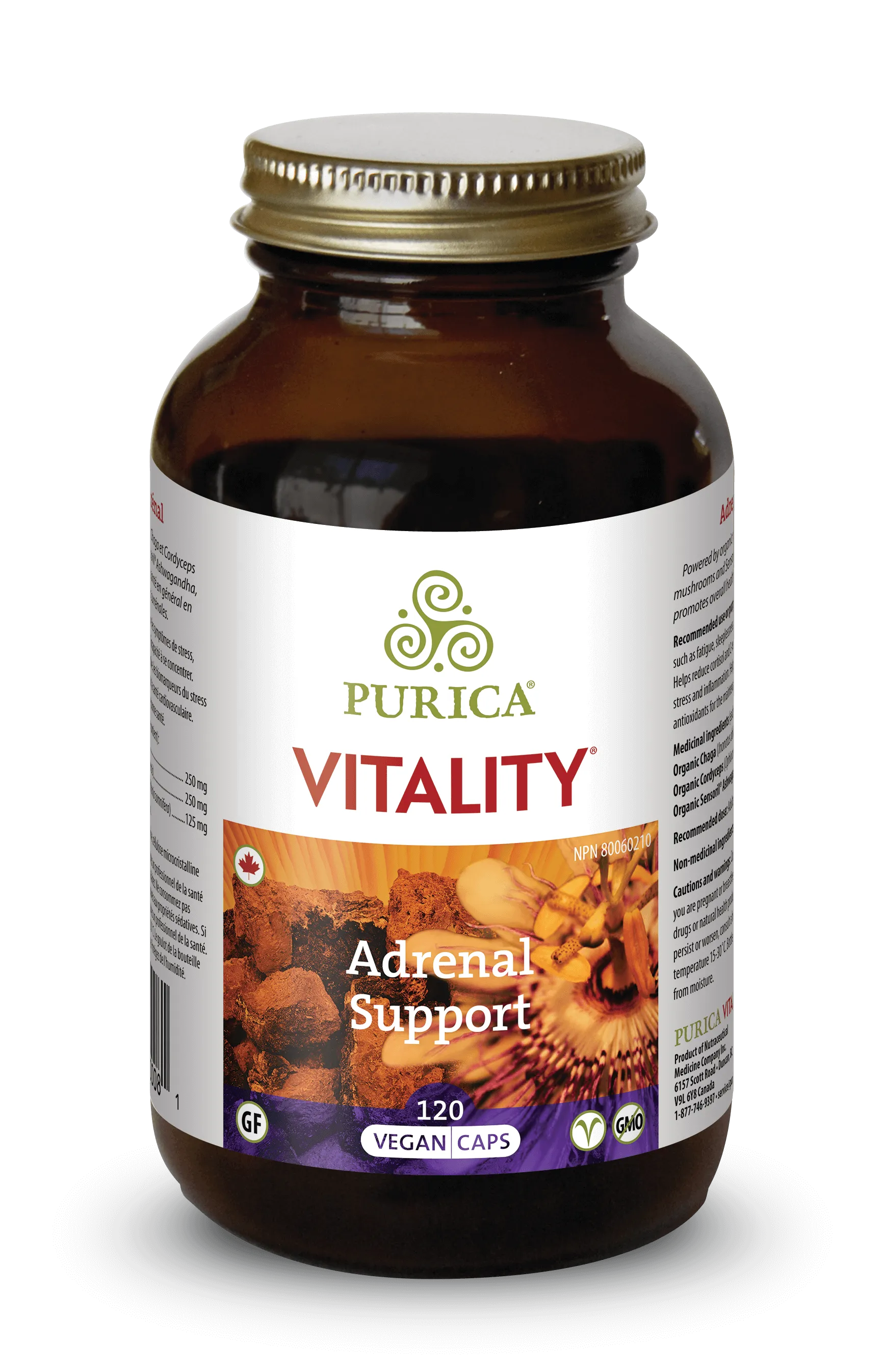 Purica Vitality - Adrenal Support (120 VCaps)
