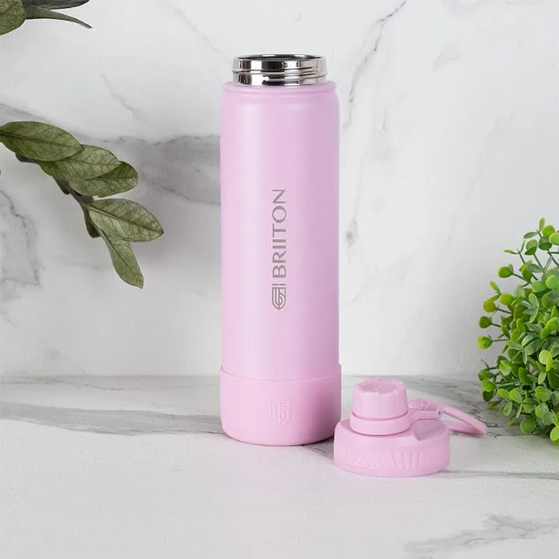 Quench Pal 750 ML Hot & Cold Thermos Water Bottle (Pink & Green) - Set Of Two