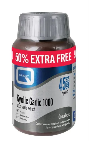Quest Kyolic Garlic 1000mg 45 Tabs