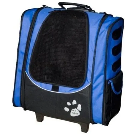 Roller Backpack Pet Carrier for pets up to 15 lbs - Pet Gear I-GO2 Escort Pet Carrier