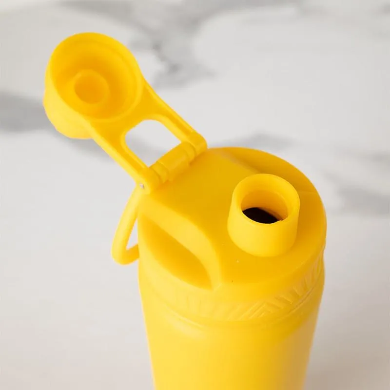Sip Slay 750 ML Hot & Cold Thermos Water Bottle (White & Yellow) - Set Of Two