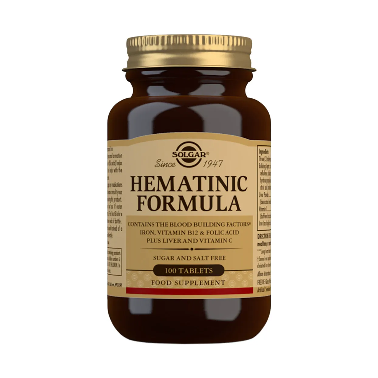 Solgar Hematinic Formula 100 Tablets
